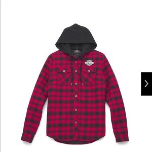 Harley Davidson women quilted flannel